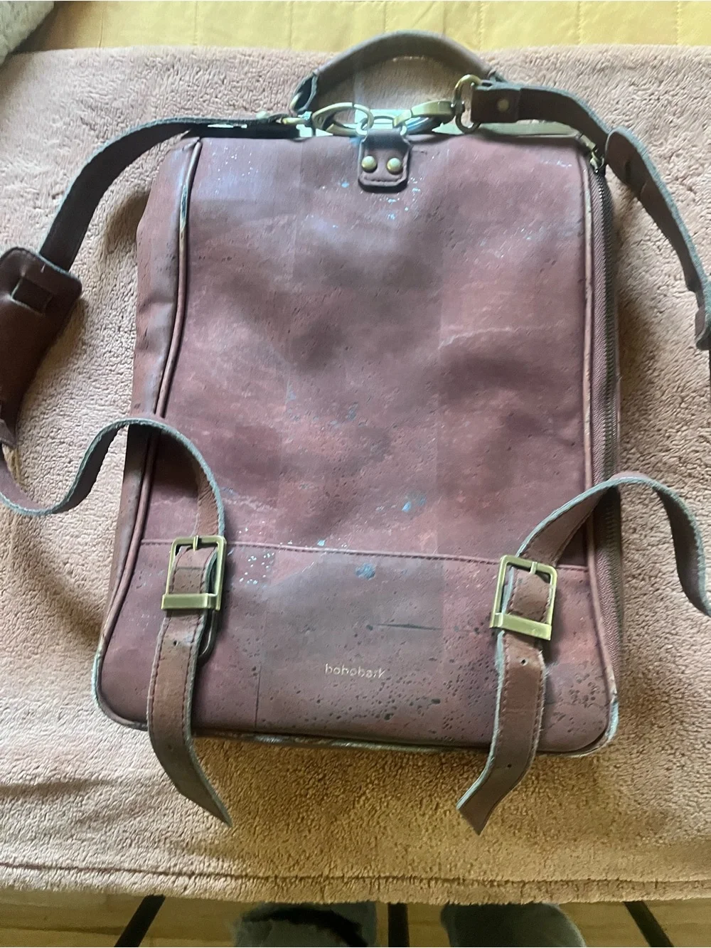 Laflore Bobobark cork laptop backpack